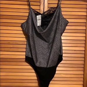 Black and white bodysuit